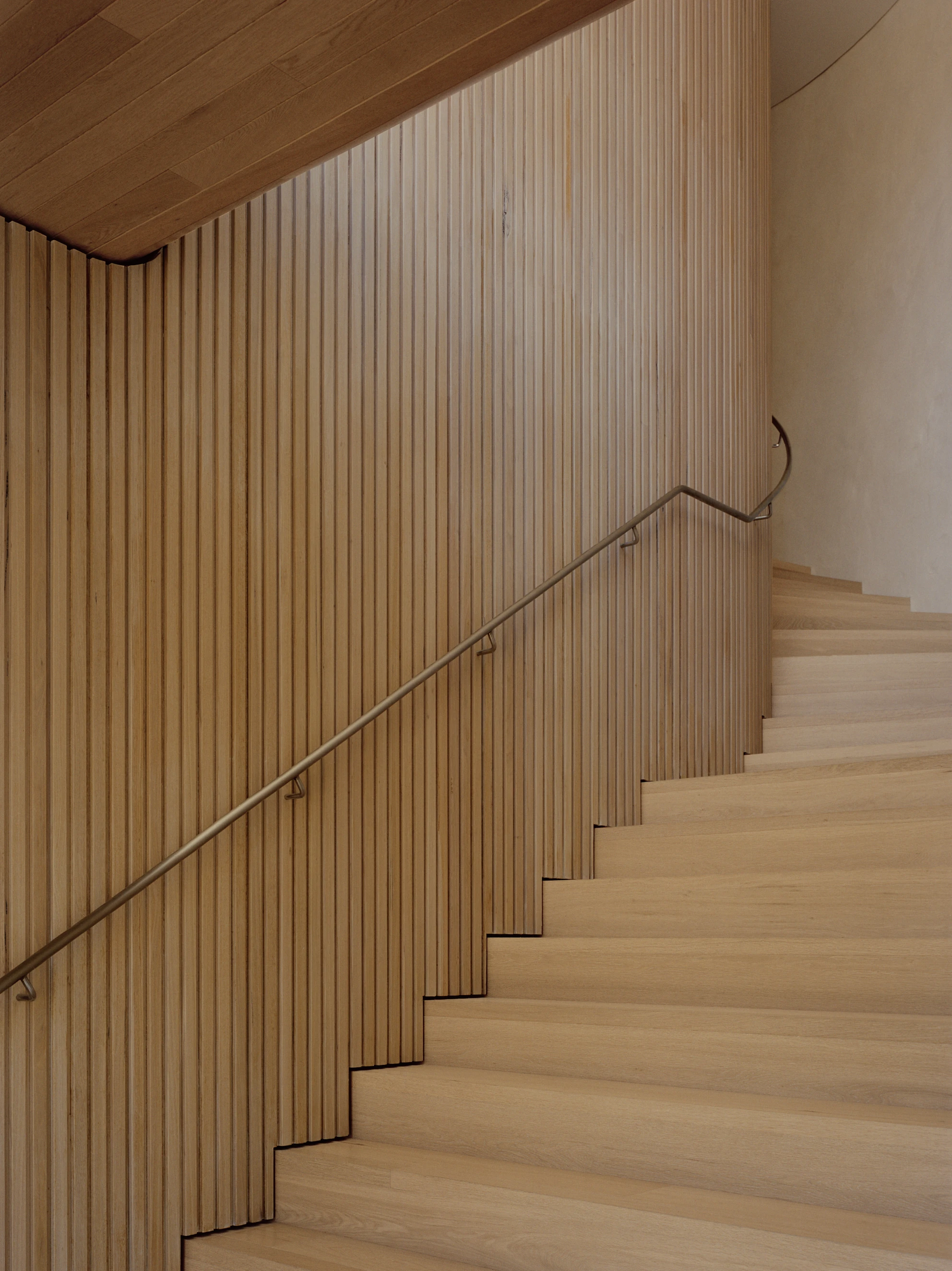 Wildcoast House by Pandolfini Architects, Mornington Peninsula Victoria Australia, three blade walls, recycled D-grade brick, Moonah timber, coastal landscape, photographed by Tasha Tylee