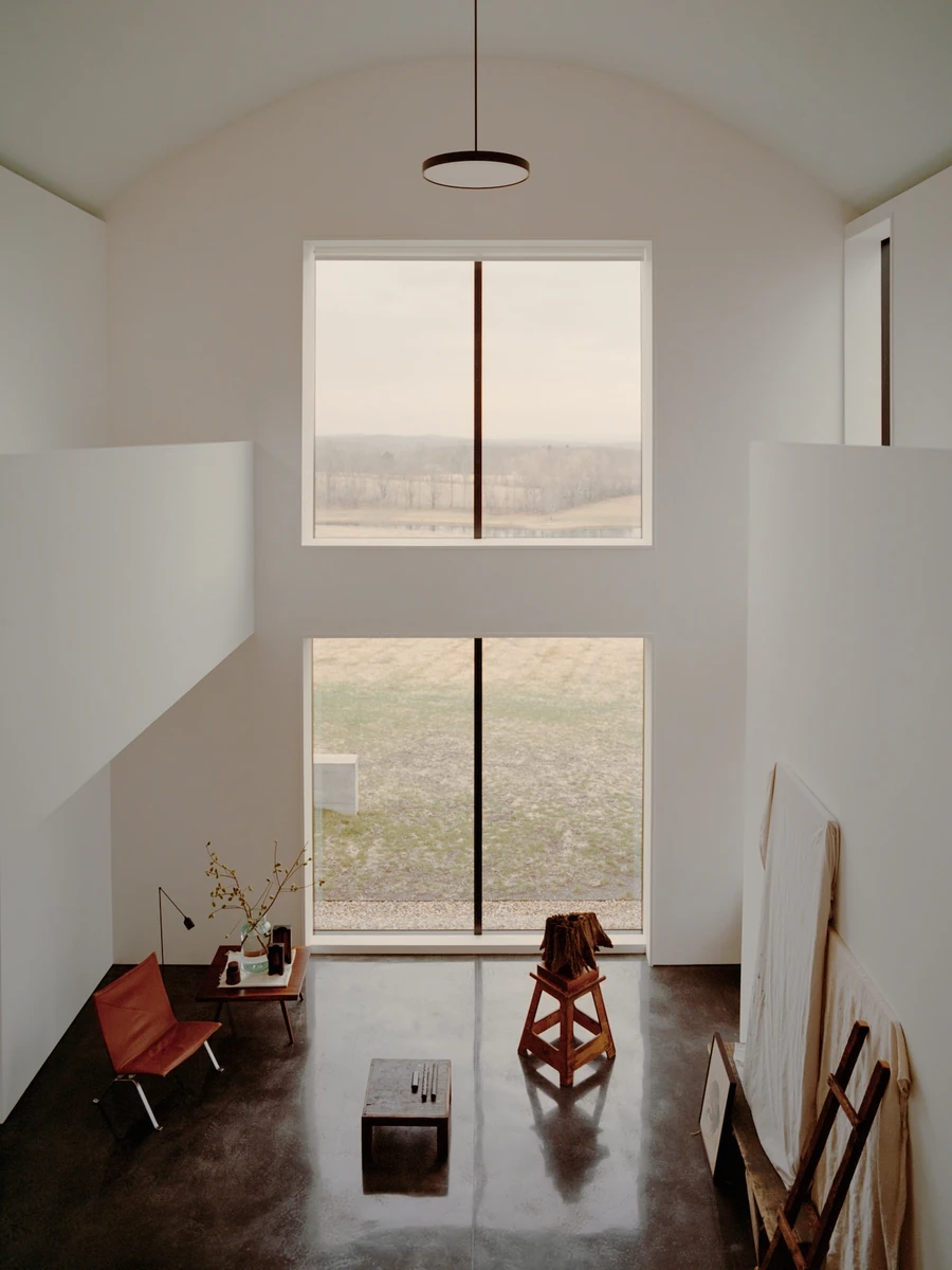 Schoolhouse by JG Neukomm Architecture — Ghent, United States: a working studio dressed in the outline of a Hudson Valley barn