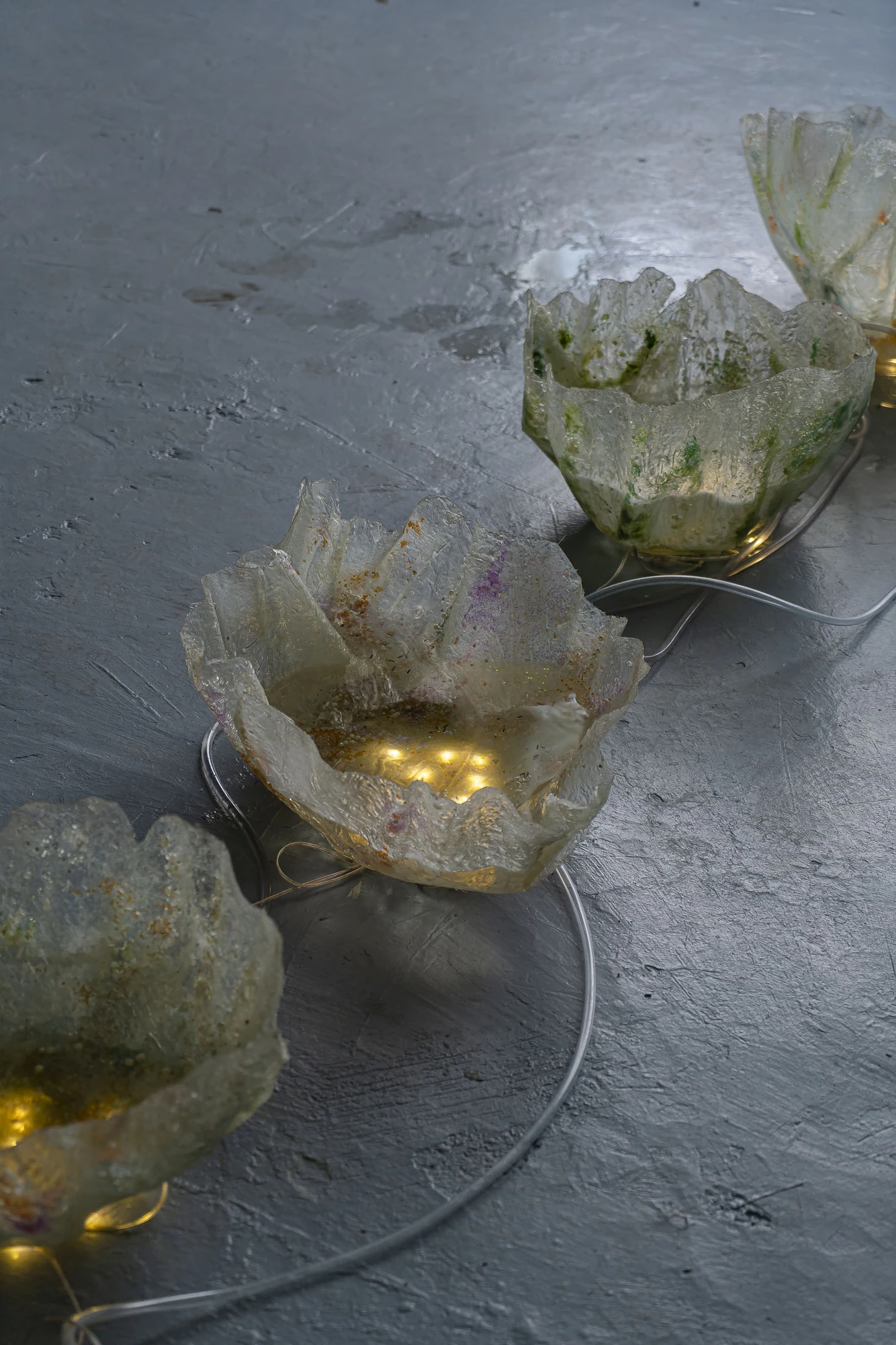 Paulina Mellado at MAC, Santiago by MAC Santiago — Installation view of a fountain element, water pooling within the constructed environment.
