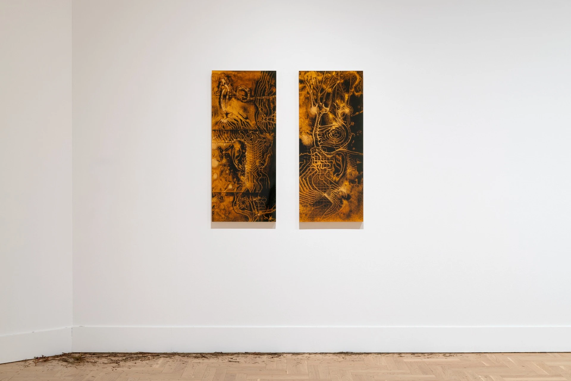 Żywica* Solar Plexus by Jura Shust, photographed by Maciej Landsberg — Installation view, Żywica* Solar Plexus, Jura Shust, Zachęta, Warsaw, 2026.