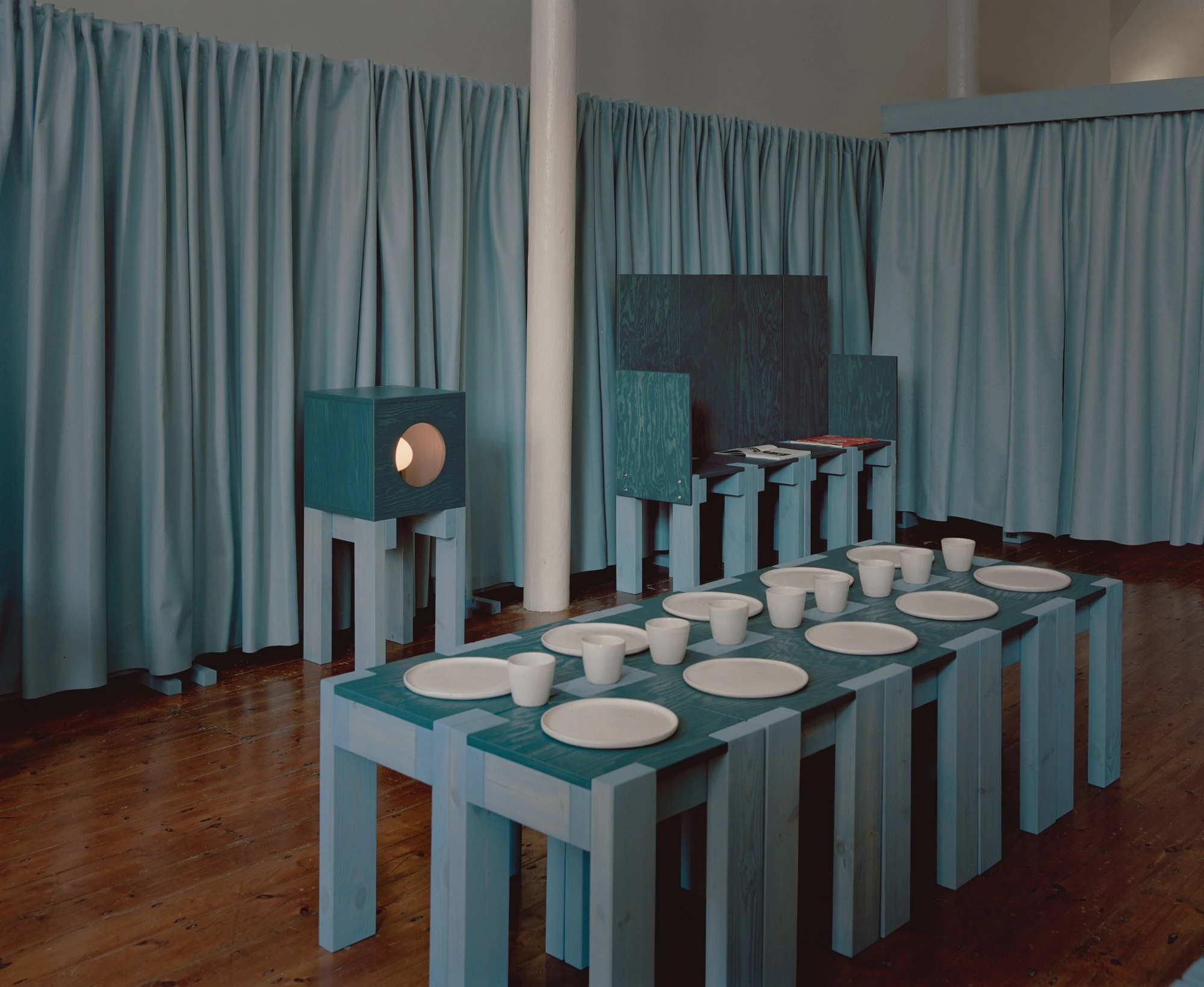 settle by Trestle, photographed by Willem Pab — settle by Trestle, Cork City, 2026, the pieces reformatted for a reading room.