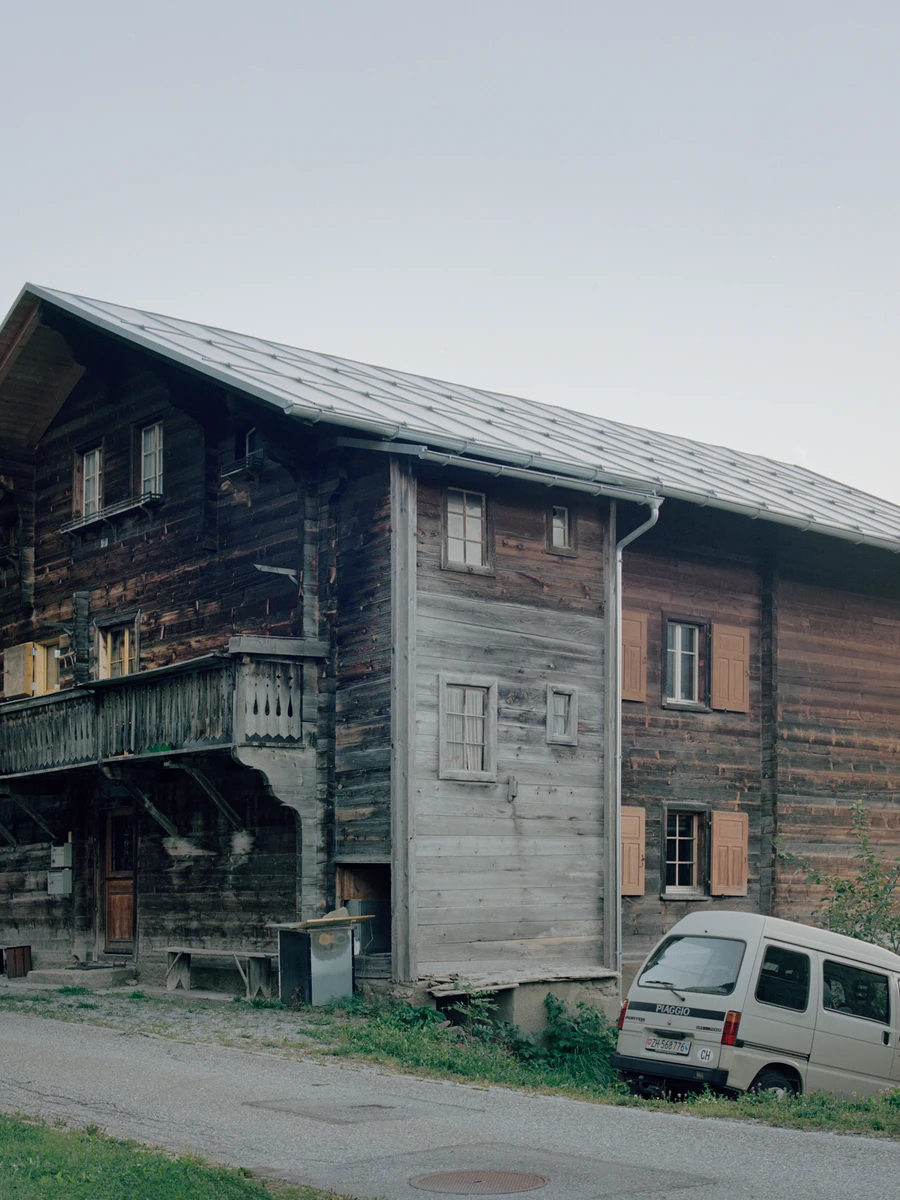 Via Seneria by Dario Wohler — Tersnaus, Switzerland: a Zurich studio renews a log-built farmhouse in a Graubunden mountain village