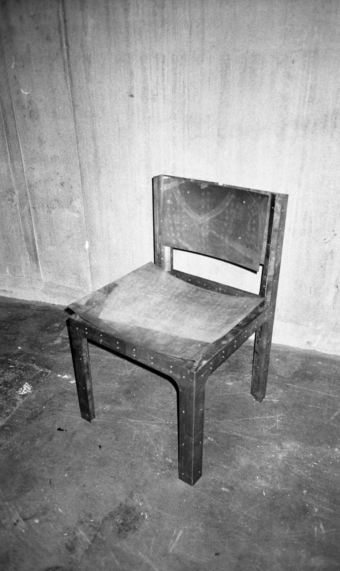Trauer Tragen, Carrying Grief by Antonia Fischer, photographed by Maya Matsuura, Antonia Fischer — The designer’s own black and white analogue photograph of the chair, shot against a plain interior.
