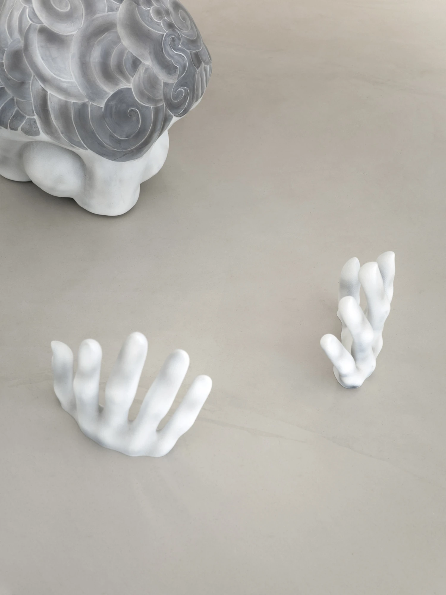Eureka by Koesy — A view of the prostrate figure and the floor before it.