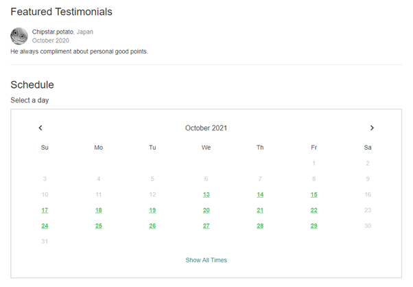 testimonials on Cambly