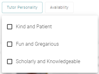 choosing a personality on Cambly