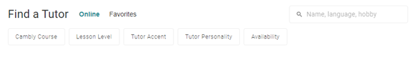 finding a tutor with Cambly