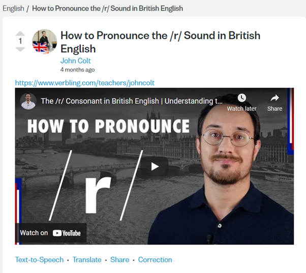 videos of Verbling teachers