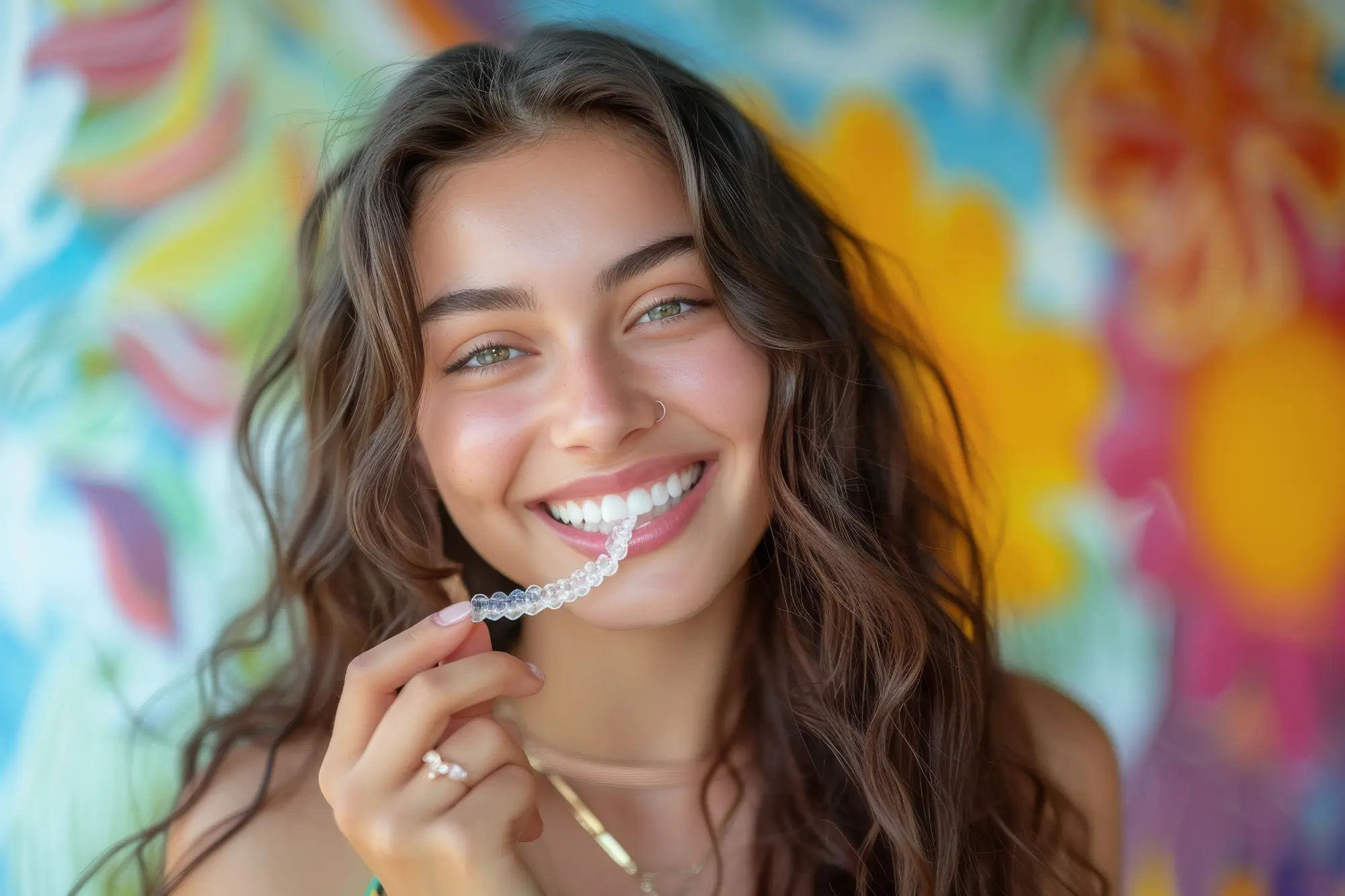 Pediatric patient with teeth whitening