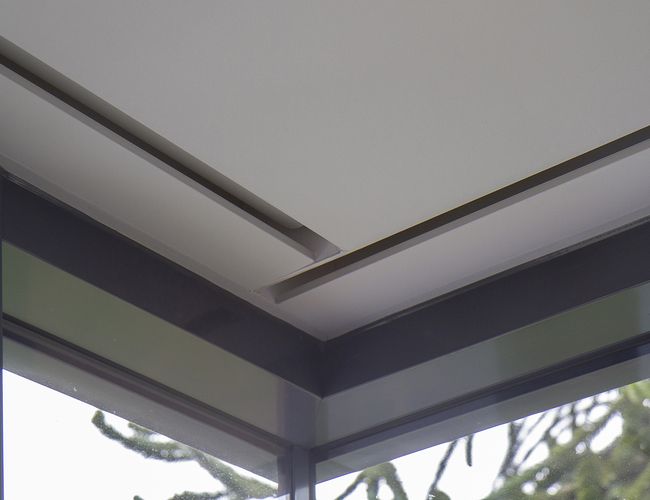Blindspace roller blinds fitted to corner windows – Expert blinds for windows and doors
