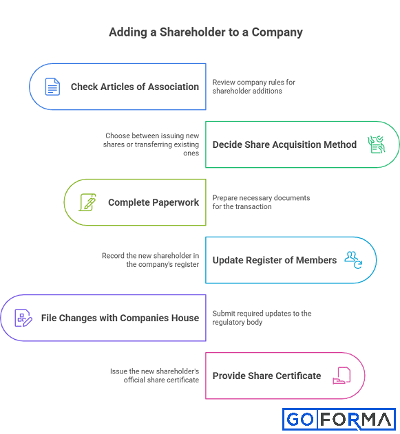 adding a shareholder to a company