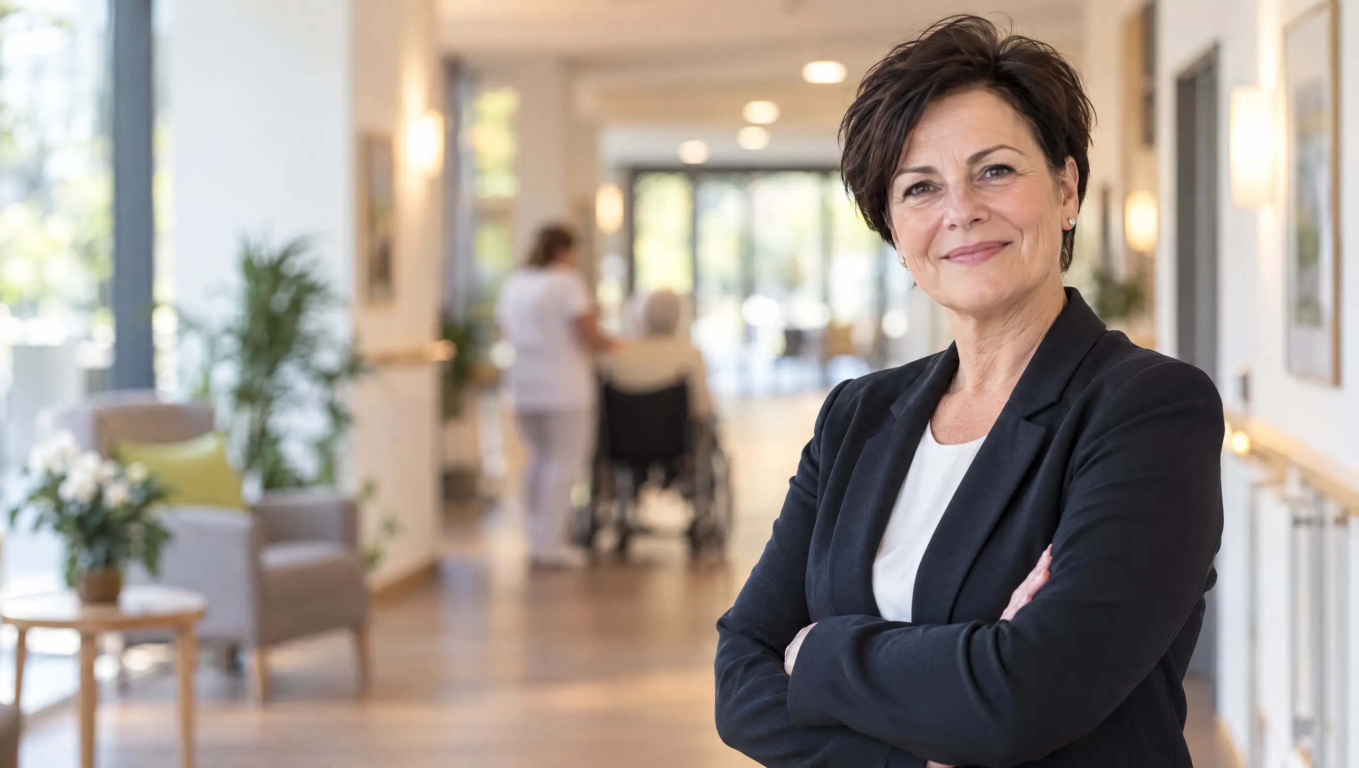 Inhaberin eines Pflegedienstes