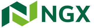 NGX company logo with stylized green and olive letter N and letters NGX.