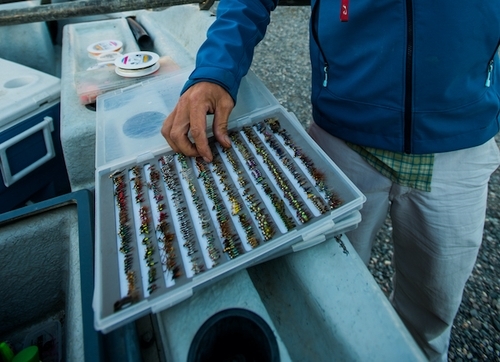 Picture of Montana angler with madison river flies