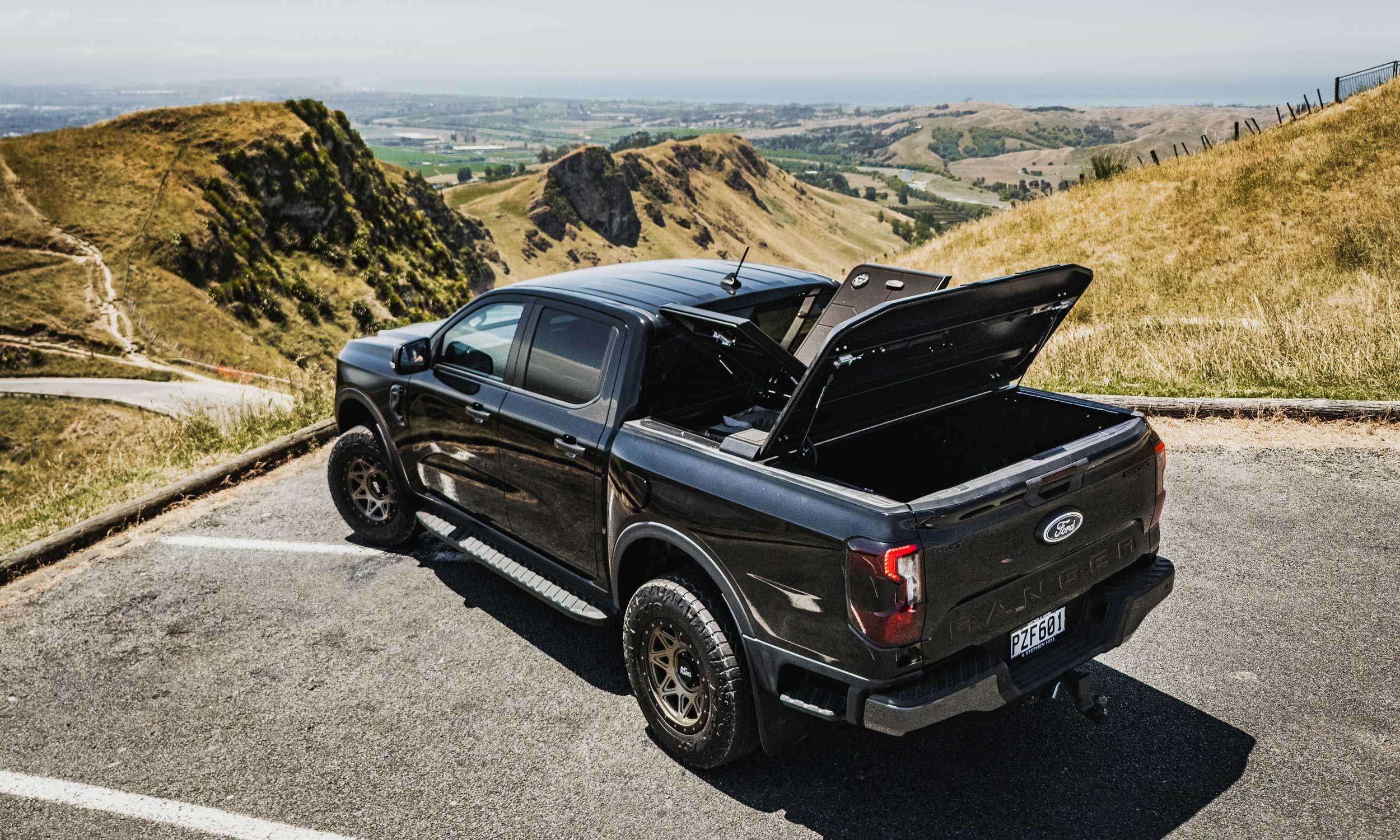 Artemis Hard Lid on Ford Ute at Te Mata Peak
