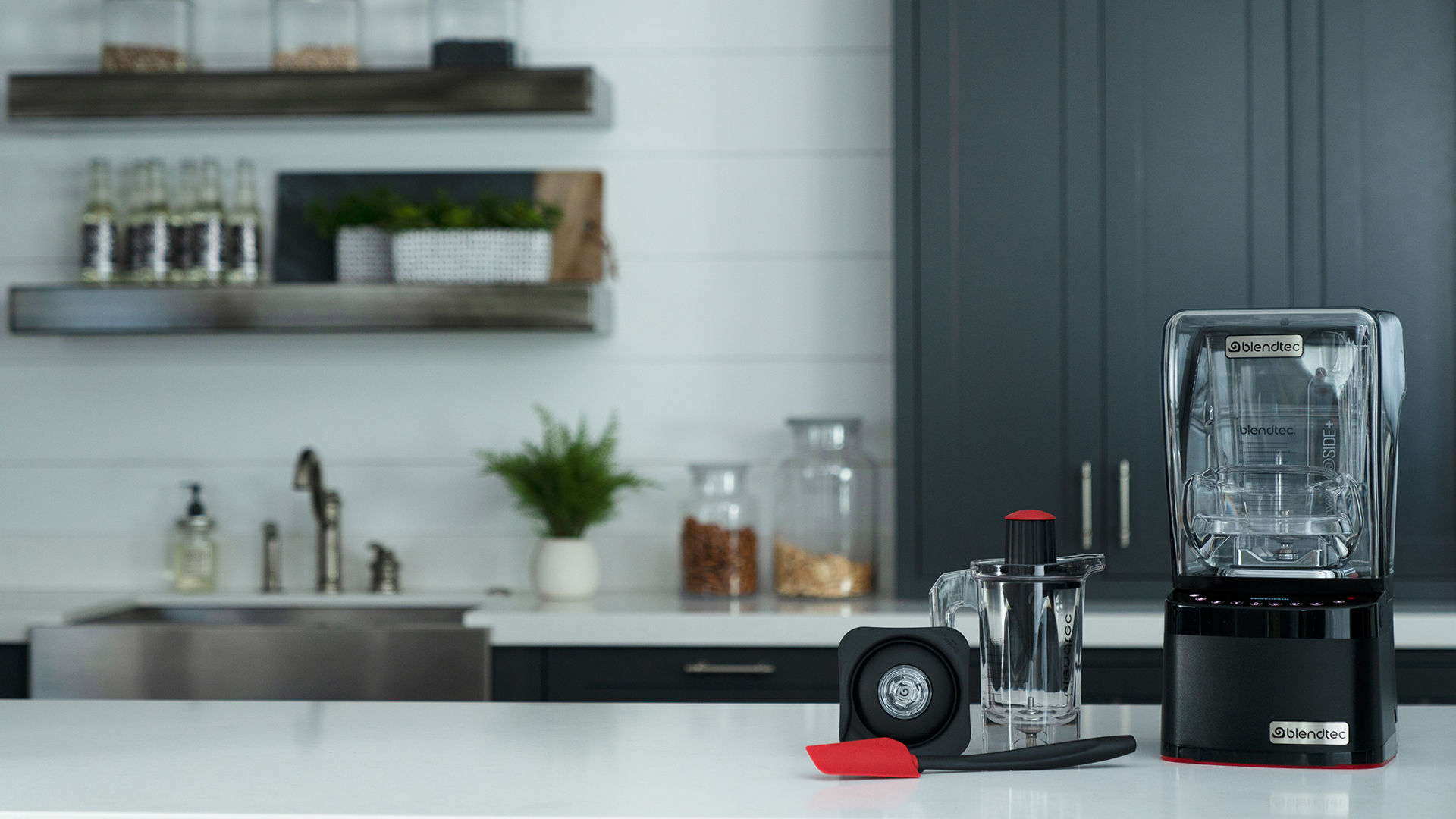 Blendtec Twister Jar on Kitchen Counter Top