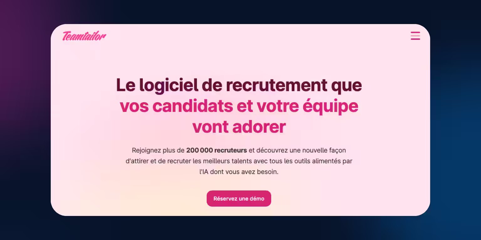 Image de l'entreprise Teamtailor logiciel de recrutement