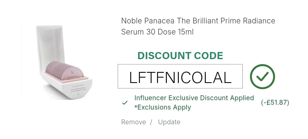 Noble Panacea Prime Radiance Serum Discount Code