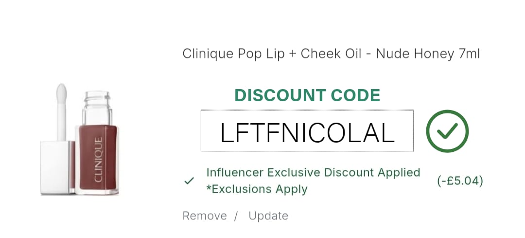 Clinique Pop Lip + Cheek Oil Discount Code