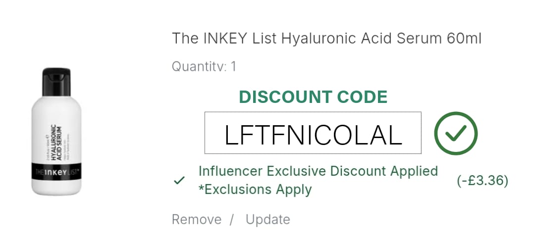 The INKEY List Hyaluronic Acid Serum Discount Code