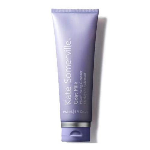 The white and grey tube of Kate Somerville Goat Milk Moisturizing Cleanser. Read the full review and find the best offers and savings on this gentle cleanser