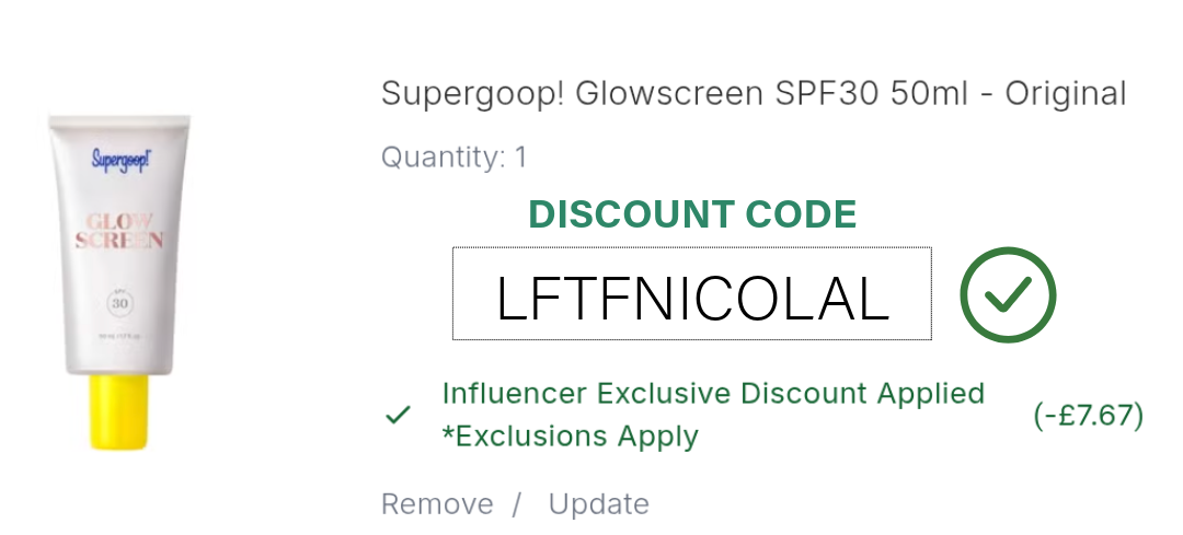 Supergoop Glowscreen Discount Code