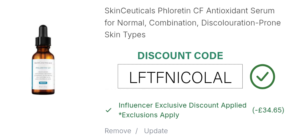 SkinCeuticals Phloretin CF Serum Discount Code