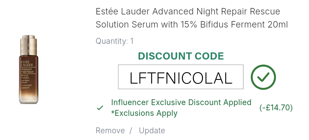 Estée Lauder Advanced Night Repair Serum Discount Code
