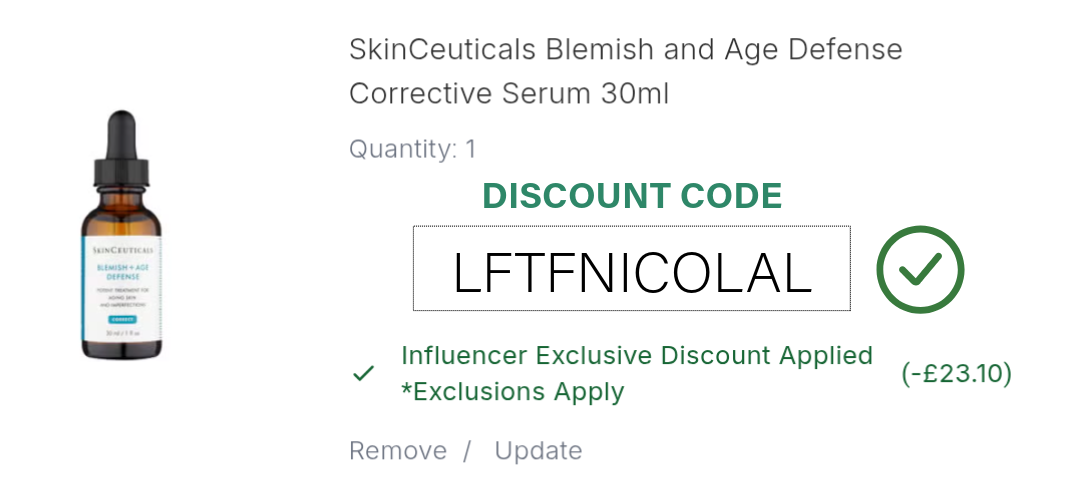 SkinCeuticals Blemish and Age Defense Serum Discount Code