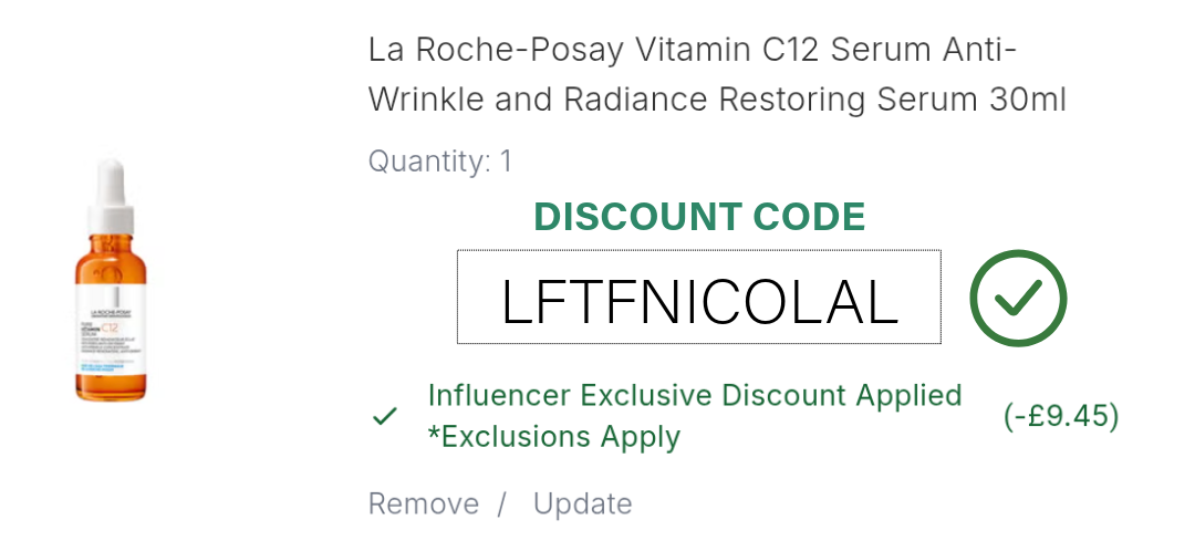 La Roche-Posay Vitamin C12 Serum Discount Code