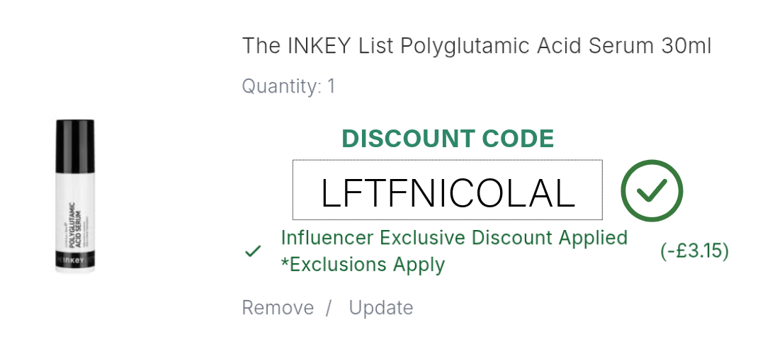The INKEY List Polyglutamic Acid Serum Discount Code