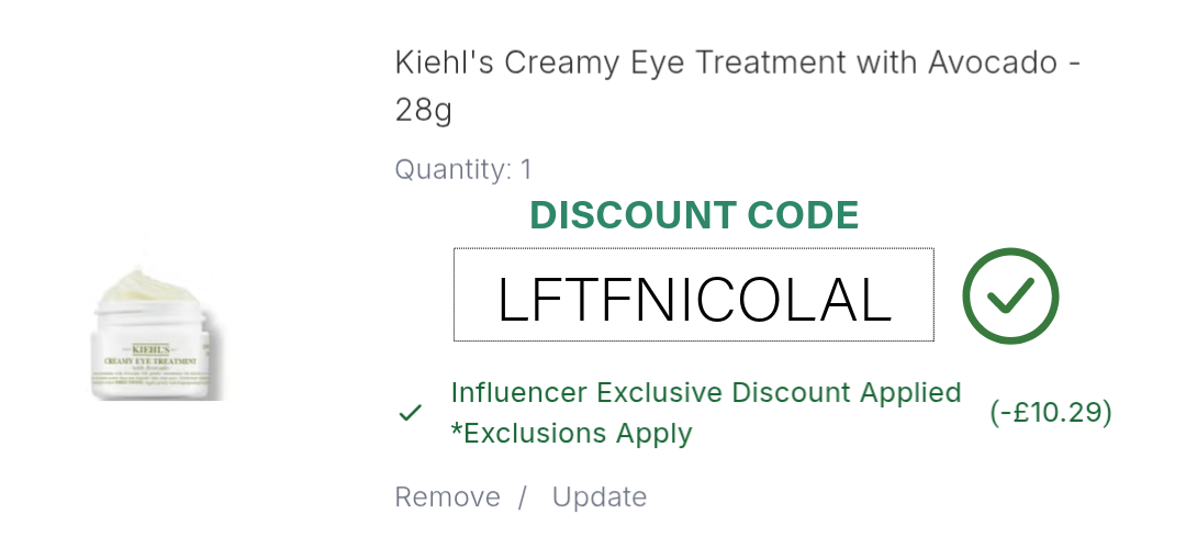 Kiehl's Creamy Eye Treatment Discount Code