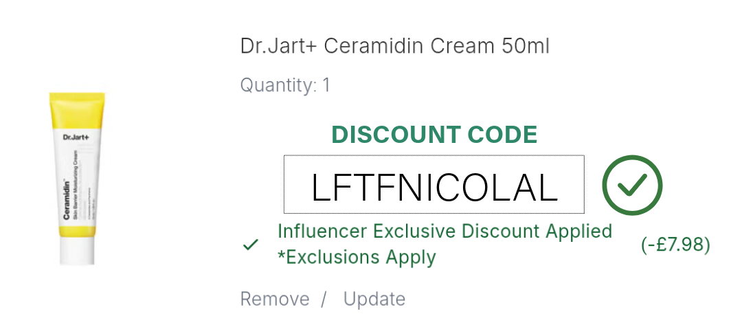 Dr.Jart+ Ceramidin Cream Promo Code