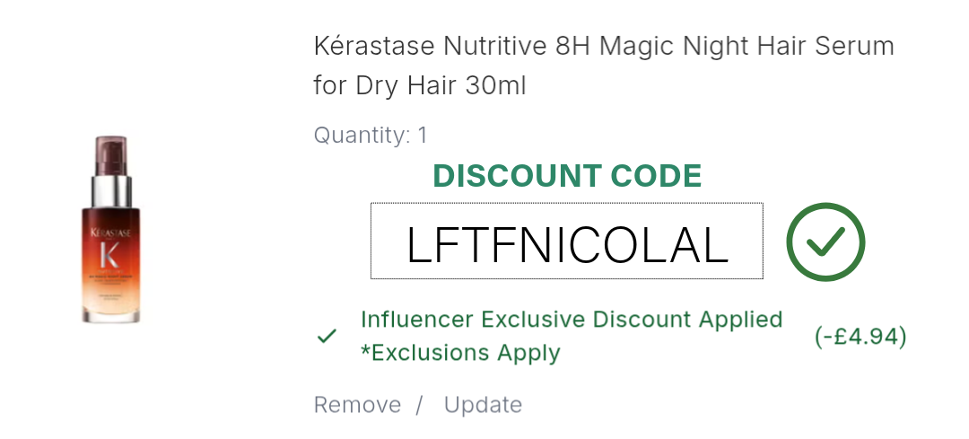 Kérastase Nutritive Night Serum Discount Code