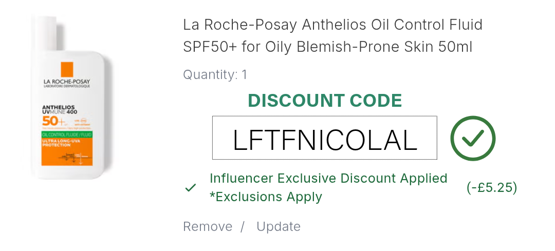 La Roche-Posay Anthelios Oil Control Fluid SPF50 Promo Code