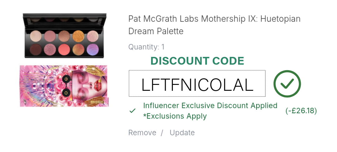 Pat McGrath Mothership Discount Code