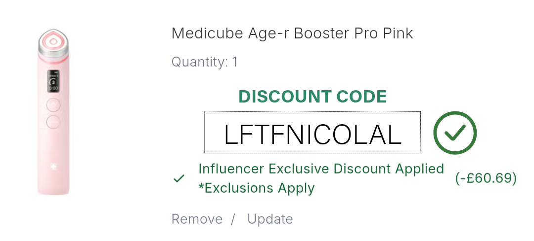 Medicube Age-R Booster Pro Pink Discount Code