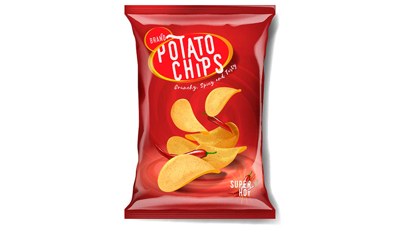 Chip bag with RGB color mode