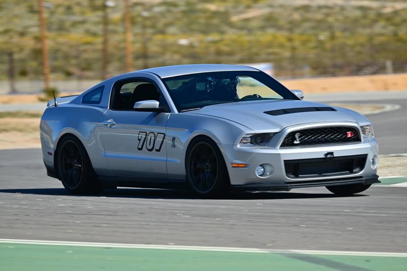 GT500 on track at Streets of Willow Springs front shot