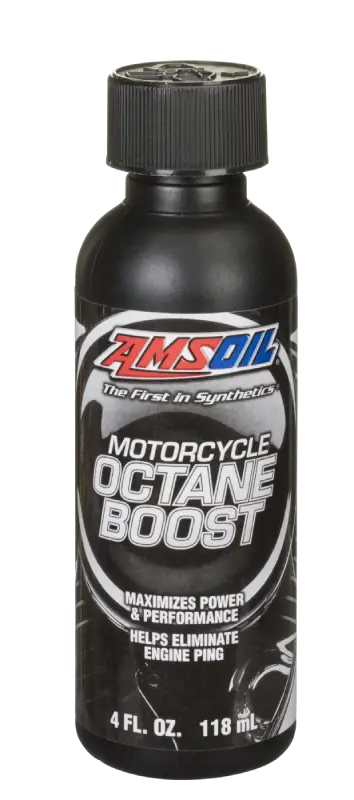 AMSOIL Motorcycle Octane Boost bottle