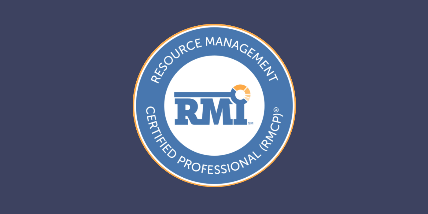 Resource Management Institute certification badge representing expert resource management guidance and best practices.