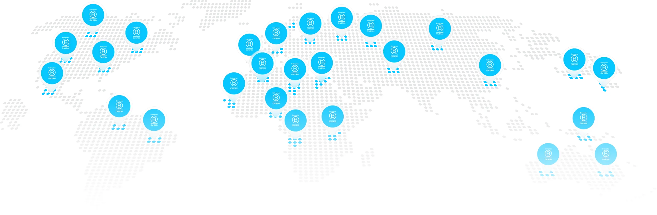 map of bcorp companies