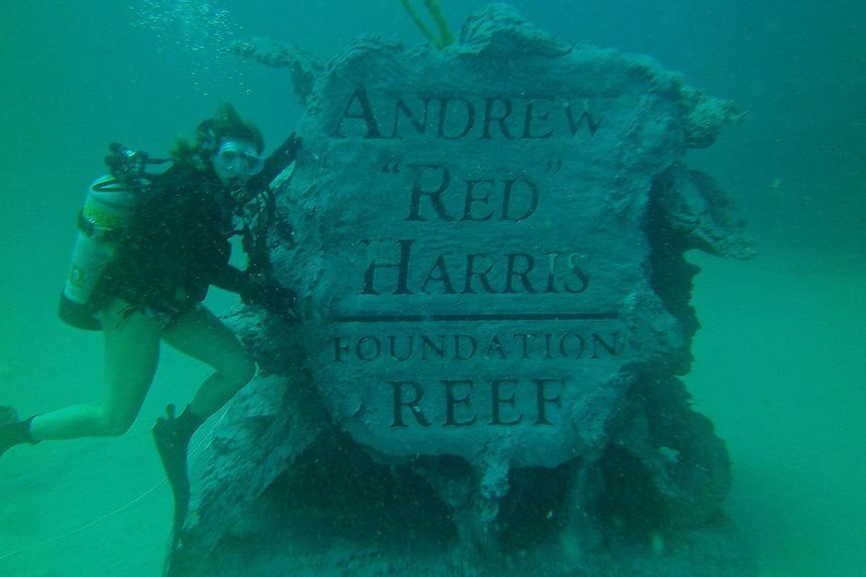Andrew "RED" Harris reef underwater