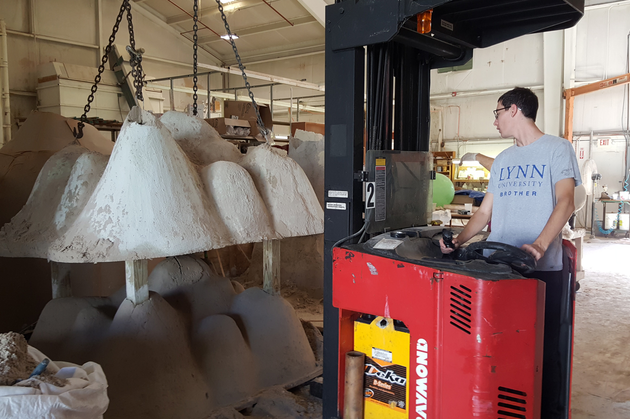 Fabricating Reef Cells at our Boynton Beach warehouse