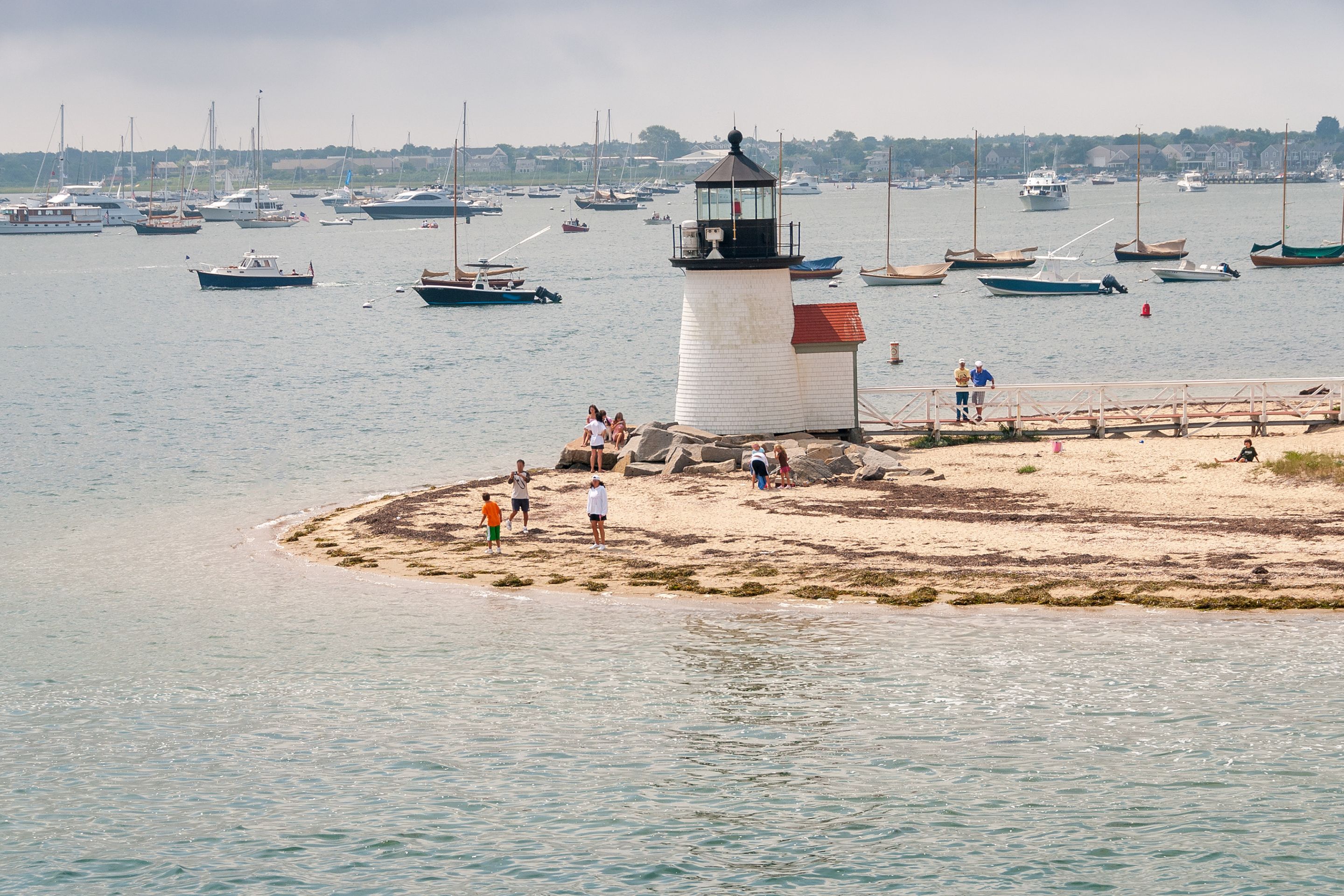 Private Jet to Jetties Beach on Nantucket
