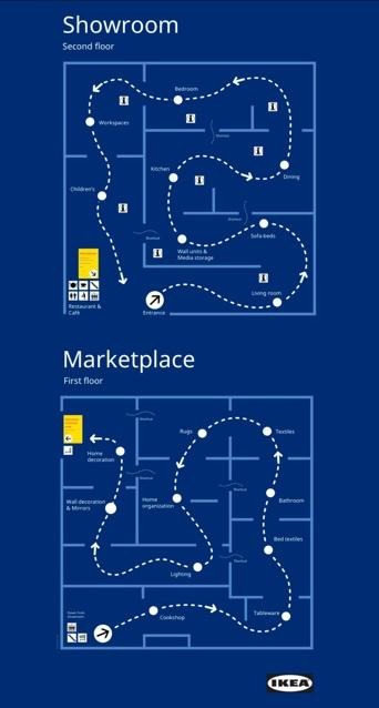 A blue and white map of a marketplaceAI-generated content may be incorrect.