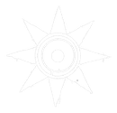 8 pointed star with sun sign