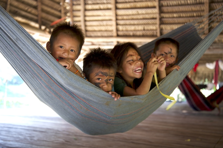Children at Ashaninka Village