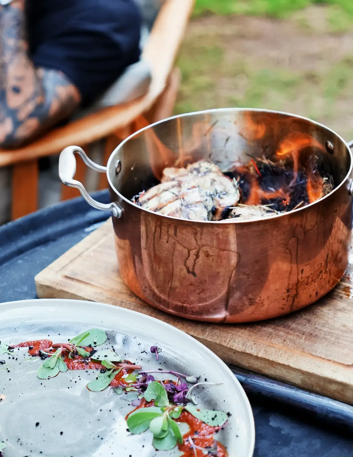 cuisine gastronomique, dessert, parfait au citron