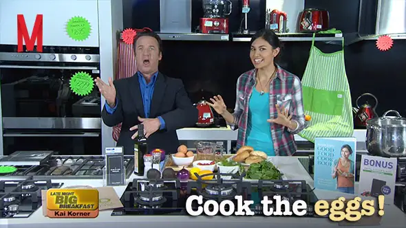 Cook the man some eggs!